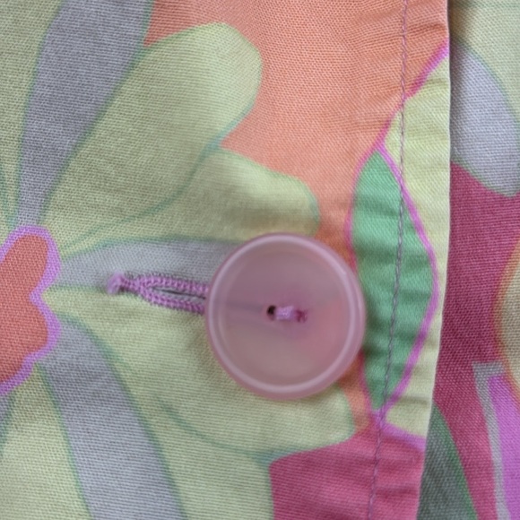 Vintage Sigrid Olsen Pastel Floral Cotton Blazer - Picture 8 of 11